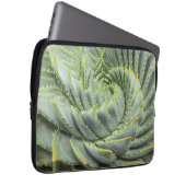 Ein grüner u. weißer Succulent Laptopschutzhülle (Vorne Rechts)