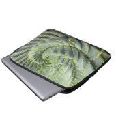Ein grüner u. weißer Succulent Laptopschutzhülle (Vorne Knopf)