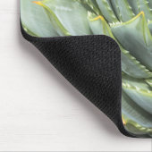 Ein grüner u. weißer Succulent Mousepad (Ecke)