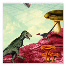 Ein grüner und atmungsaktiver Planet Fotodruck