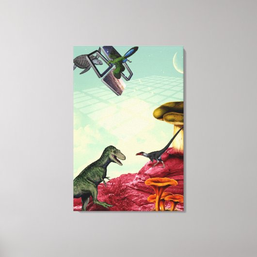 Ein grüner und atmungsaktiver Planet Leinwanddruck (Vorderseite)