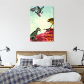 Ein grüner und atmungsaktiver Planet Leinwanddruck (Insitu (Schlafzimmer))