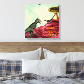 Ein grüner und atmungsaktiver Planet Leinwanddruck (Insitu (Schlafzimmer))