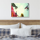 Ein grüner und atmungsaktiver Planet Leinwanddruck (Insitu (Schlafzimmer))