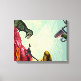 Ein grüner und atmungsaktiver Planet Leinwanddruck