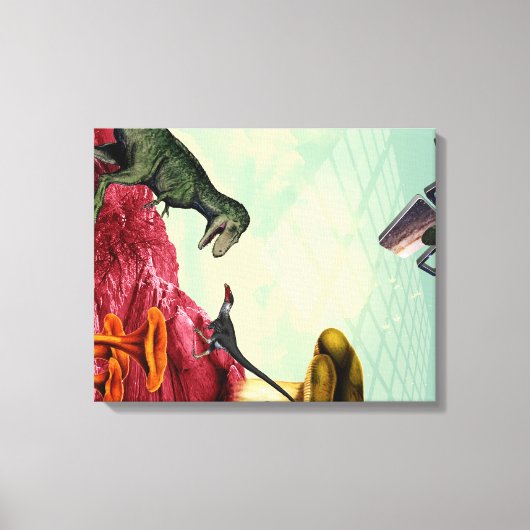 Ein grüner und atmungsaktiver Planet Leinwanddruck (Vorderseite)