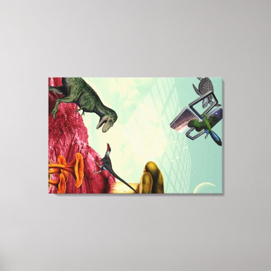 Ein grüner und atmungsaktiver Planet Leinwanddruck (Vorderseite)