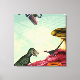 Ein grüner und atmungsaktiver Planet Leinwanddruck