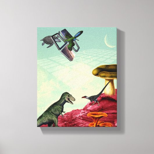 Ein grüner und atmungsaktiver Planet Leinwanddruck (Vorderseite)