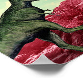 Ein grüner und atmungsaktiver Planet Poster (Ecke)