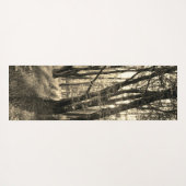 Ein grüner Wald und ein Sepiewald Yogamatte (Rückseite (Horizontal))