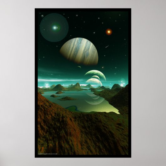 Ein grünes Meer Poster (Vorne)