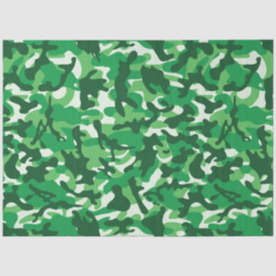 Ein grünes Rainbow-Camouflage-Gewebe Seidenpapier