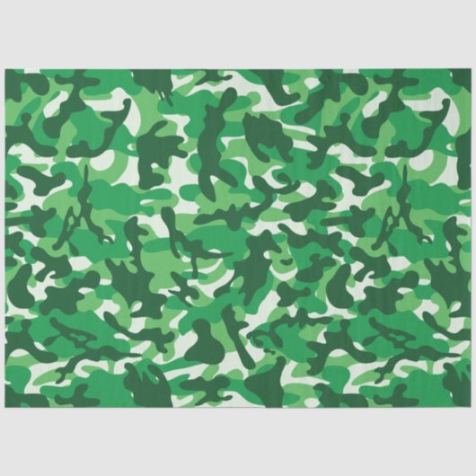 Ein grünes Rainbow-Camouflage-Gewebe Seidenpapier (Vorderseite)