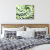Ein grünes und weißes Sukkulat Leinwanddruck (Insitu (Schlafzimmer))