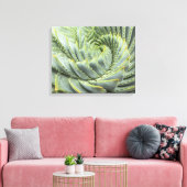 Ein grünes und weißes Sukkulat Leinwanddruck (Insitu (Wohnzimmer))