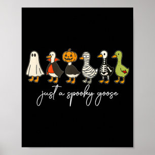 Ein gruseliger Gänse-Halloween-lustiger Gans Lusti Poster