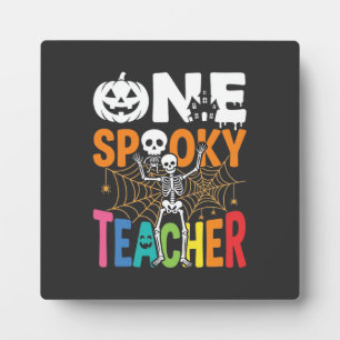 Ein gruseliger Halloween-Lehrer-Design_1 Fotoplatte