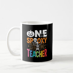 Ein gruseliger Halloween-Lehrer-Design_1 Kaffeetasse