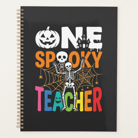 Ein gruseliger Halloween-Lehrer-Design_1 Planer (Vorderseite)
