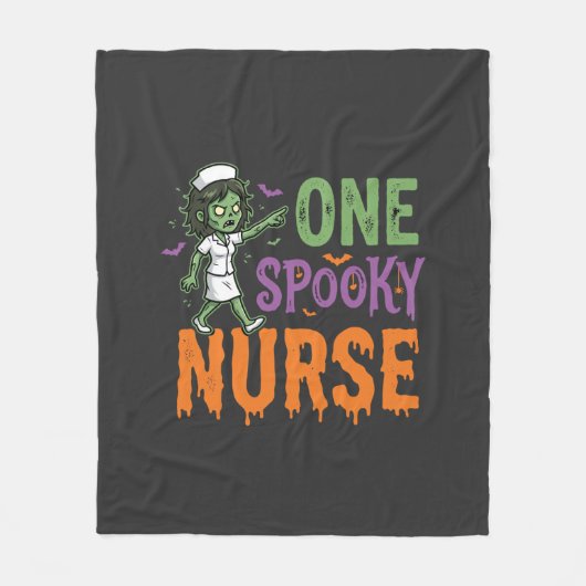 Ein gruseliger Halloween-Nurse-Design (2)_1 Fleecedecke (Vorderseite)