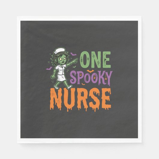 Ein gruseliger Halloween-Nurse-Design (2)_1 Serviette (Vorderseite)
