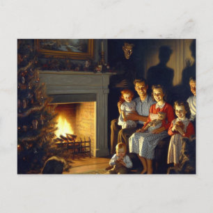 Ein gruseliger, heimgesuchter Weihnachtshorror Postkarte