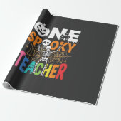 Ein gruseliger Lehrer Halloween-Design_1 Geschenkpapier (Ungerollt)