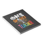 Ein gruseliger Lehrer Halloween-Design_1 Notizblock (angewinkelt)