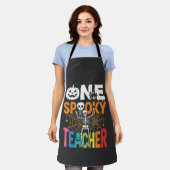 Ein gruseliger Lehrer Halloween-Design_1 Schürze (Getragen)