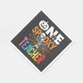 Ein gruseliger Lehrer Halloween-Design_1 Serviette (Ecke)