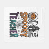 Ein gruseliger Lehrer Halloween Vektor Design_1 Fleecedecke (Vorderseite (Horizontal))