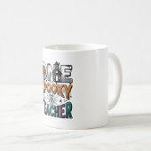 Ein gruseliger Lehrer Halloween Vektor Design_1 Kaffeetasse (VorderseiteRechts)