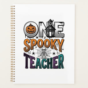 Ein gruseliger Lehrer Halloween Vektor Design_1 Planer
