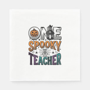 Ein gruseliger Lehrer Halloween Vektor Design_1 Serviette