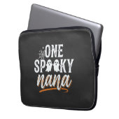 Ein gruseliger Nana Halloween-Geist-Design Laptopschutzhülle (Vorderseite Links)