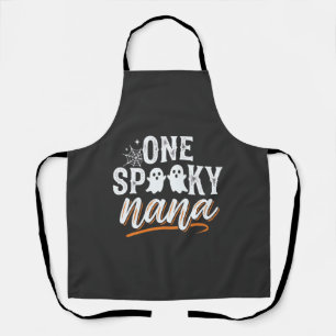 Ein gruseliger Nana Halloween-Geist-Design Schürze