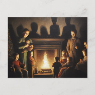 Ein gruseliger Spuk Horror Postkarte