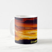 Ein Guadalupe-Gebirgssonnenuntergang Kaffeetasse (Vorderseite Links)