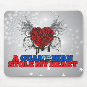 Ein Guamanian stahl mein Herz Mousepad