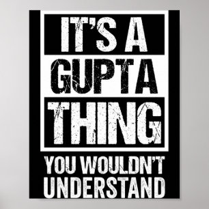 Ein Gupta-Ding würde den Nachnamen nicht verstehen Poster