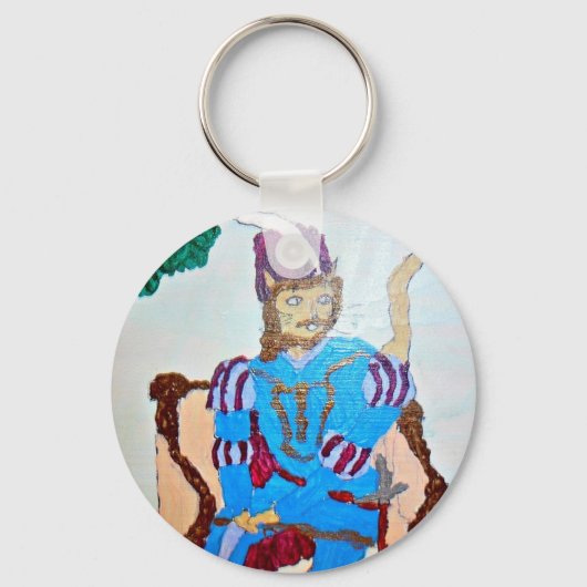 Ein gut aussehender Kater Schlüsselanhänger (Vorderseite)