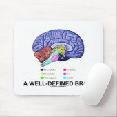 Ein gut definiertes Gehirn (anatomischer Mousepad (Mit Mouse)