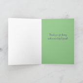 Ein guter Freund Gedicht Irish Sprichwort Vielen D Karte (Innenseite)