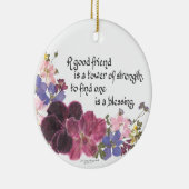 Ein guter Freund ist ein Segen Keramikornament (Rechts)