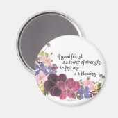 Ein guter Freund ist ein Segen Magnet (Vorderseite/Rückseite)