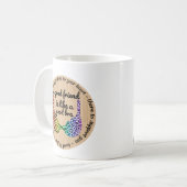 Ein guter Freund ist wie ein Bra-Geschenk Kaffeetasse (Vorderseite Links)