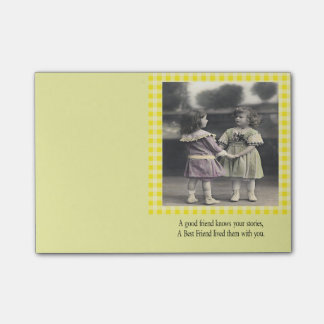 Ein guter Freund kennt Ihre Geschichten Post-it Klebezettel