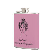 Ein guter Freund lustig Flachmann (Links)