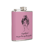 Ein guter Freund lustig Flachmann (Rechts)